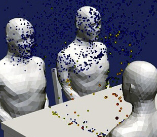 Японские ученые показали, как распространяется COVID-19 при разговоре за столом