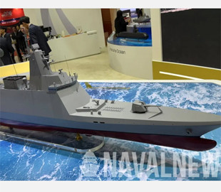 Розробники з Південної Кореї представили новітній бойовий фрегат Ocean-40 °F