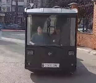 Первый украинский электромобиль выехал на испытания