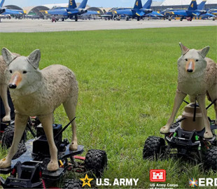 Американські розробники представили наземних роботів Coyote для захисту винищувачів