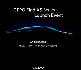 Смартфоны серии Oppo Find X3 будут официально представлены 11 марта