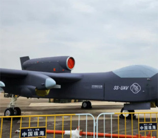 У Китаї показали 10-тонний реактивний дрон, здатний запускати рої БПЛА