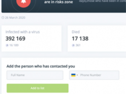 Українські програмісти створили додаток, який попереджає про ризик зараження COVID-19