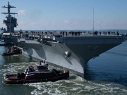 Один з найпотужніших у світі: США вперше вивели в море новий суперавіаносець
