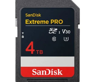 Представлено першу у світі картку пам’яті формату SD об’ємом 4 Тбайт