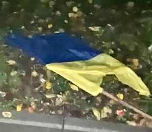В Іллінцях п'яний мешканець намагався спаплюжити Прапор України