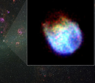 NASA та JAXA показали детальний знімок вибуху наднової у сусідній галактиці