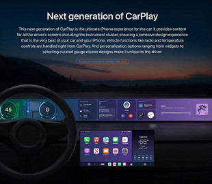 Перші автомобілі з CarPlay нового покоління будуть представлені до кінця року