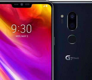 Рендер смартфона LG G7 ThinQ в черном цвете
