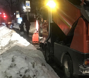 Для киевских автомобилистов появилась интерактивная карта уборки снега