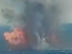 В Румунії показали відео знищення морського дрона з винищувача F-16