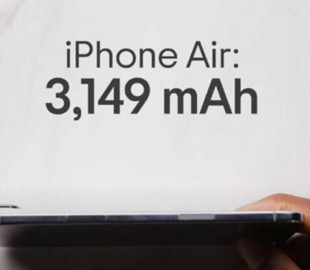 iPhone Air здивував великою батареєю на 3149 мАг