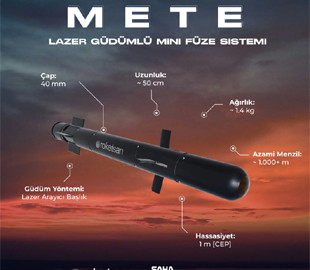 Турецькі розробники представили новітню ракету Mete для бойових дронів