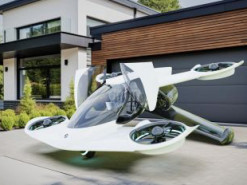 Аеромобіль Doroni H1X міститься у звичайному гаражі