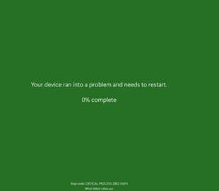 Екран критичної помилки у майбутніх версіях Windows 11 стане зеленим