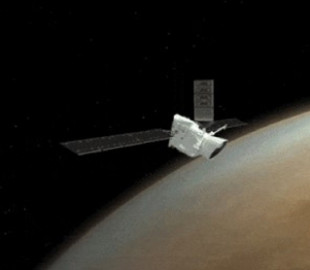 Космический аппарат BepiColombo записал звук солнечного ветра возле Венеры