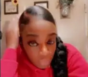 Девушка перепутала клей и лак для волос