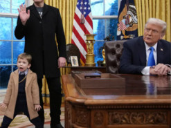 Відволікав Трампа від указів: Ілон Маск привів свого сина Х в Овальний кабінет