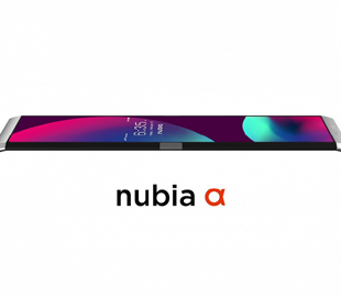 Показан смартфон со сгибающимся экраном Nubia Alpha