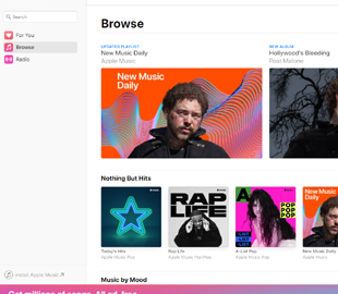 Запущена тестовая веб-версия Apple Music