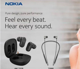 Представлены две модели беспроводных наушников Nokia