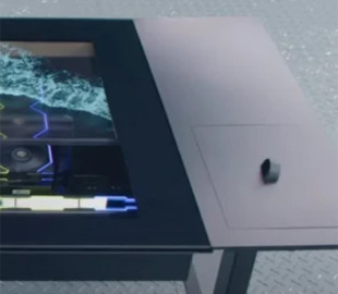 Заміна ПК: стіл оснастили прозорим OLED-екраном і вбудованим системним блоком