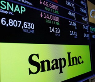 Стоимость мессенджера Snapchat впервые упала ниже 10 млрд долларов