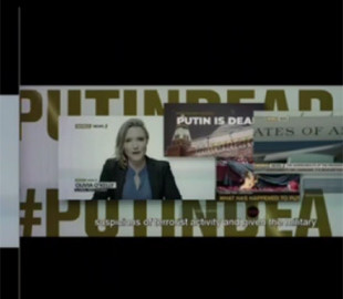 #ПутінМертвий: російські онлайн-кінотеатри вирізали з художнього фільму новину про смерть диктатора