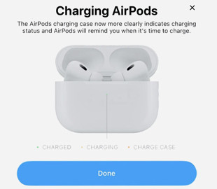 У AirPods з'явиться новий індикатор заряджання