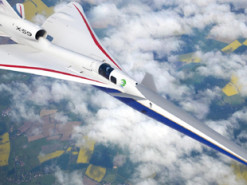 У США показали "тихий" найсучасніший надзвуковий літак в оновленій колірній гамі