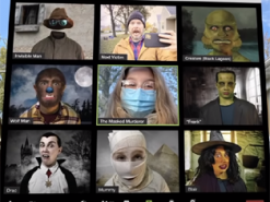 Отец сделал для дочери уникальный подарок на Хэллоуин - это костюм конференции в Zoom