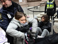 Грету Тунберг утретє викликають до суду у Швеції через несанкціонований протест