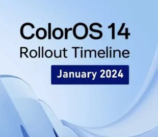 Опубліковано графік випуску оновлення ColorOS 14 на січень 2024 року