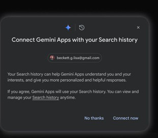 Gemini від Google тепер може бачити вашу історію пошуку