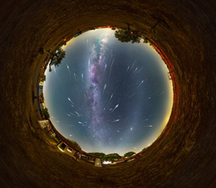 Дощ Персеїди зняли на 360-градусну камеру