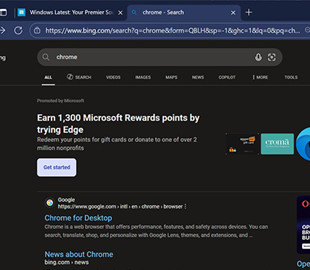 Microsoft пропонує винагороду за залишення в Edge замість завантаження Chrome