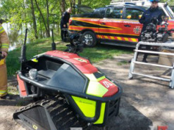 У Кременчуці показали робота Magirus Wolf R1, який гасив пожежу на НПЗ