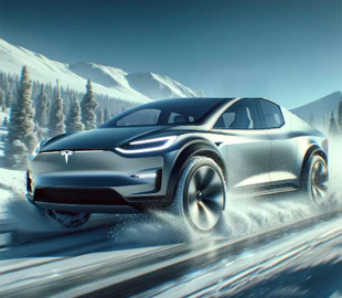 Електропікап Tesla Cybertruck протестували у зимових умовах