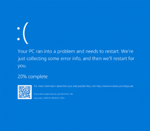 Баг в Windows 10 вызывает синий экран смерти