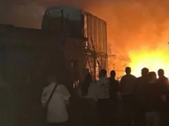 Неспокійна ніч у Росії: під Москвою горів склад газових балонів, у Санкт-Петербурзі зіштовхнулись кораблі