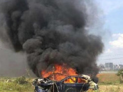 Сгоревшая при аварии Tesla Model 3 поставила под сомнение безопасность электрокаров