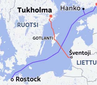 Ніхто не вірить в випадковість – морський кабель між Швецією та Литвою також пошкоджено