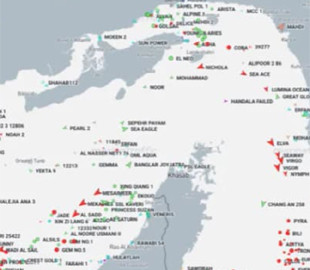 Трафік через Ормузьку протоку неухильно зростає, а GPS-перешкод стає менше