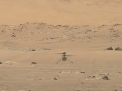 NASA показало полное видео полета вертолета на Марсе