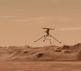 В сети показали первый успешный полет вертолета NASA на Марсе