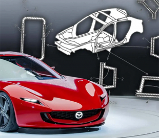 Mazda працює над першим автомобілем з шасі з вуглецевого волокна