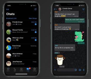В WhatsApp на iOS появился тёмный режим