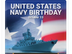 Для привітання ВМС США американський музей використав фото російського корабля