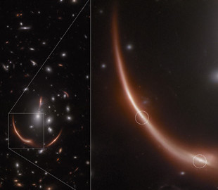 «Джеймс Вебб» вперше знайшов галактику з двома гравітаційно лінзованими надновими