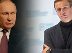 Вернувшегося в Россию Навального изобразили на карикатуре с Путиным